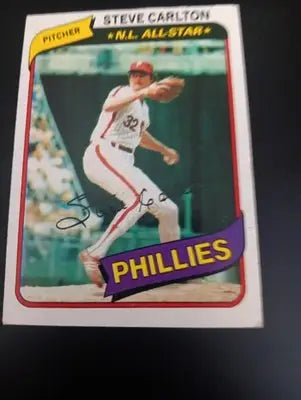 1980 Topps - Steve Carlton #210. Philadelphia Phillies. EX - Baseball Card Single