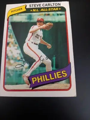 1980 Topps - Steve Carlton #210. Philadelphia Phillies. EX - Baseball Card Single