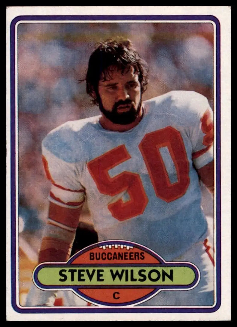 1980 Topps Steve Wilson #527 Tampa Bay BuccaneersFootball Card NFL Sports