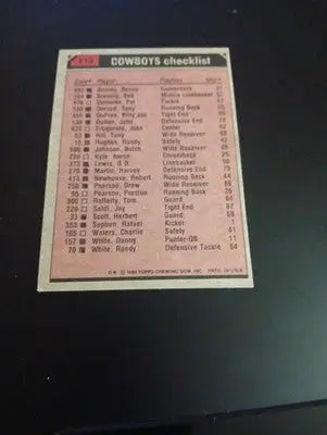 1980 Topps - Team Leaders Tony Dorsett Tony Hill Harvey Martin #113 - Football Card Single