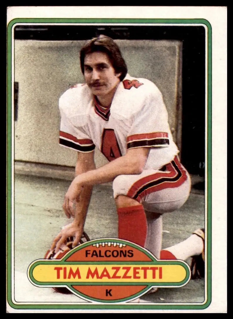 1980 Topps Tim Mazzetti #383 Atlanta Falcons Football Card NFL Sports