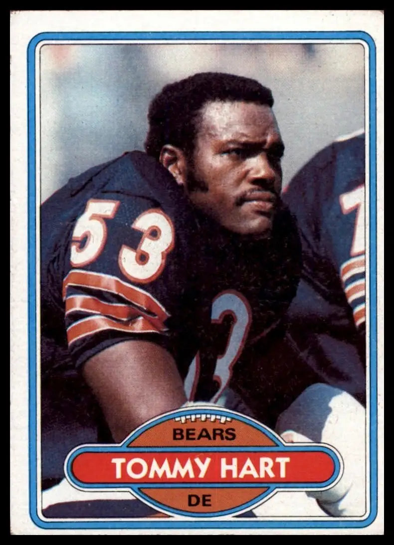 1980 Topps Tommy Hart #307 Chicago Bears Football Card NFL Sports - Football Card Single