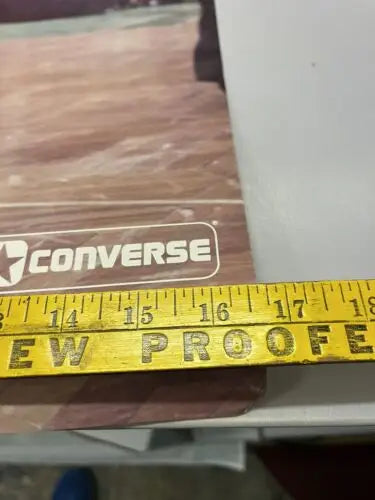 1981-82 Randy Smith New York Knicks Converse advertising poster with measuring tape