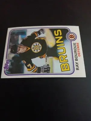 1981-82 Topps - Ray Bourque #5. Boston Bruins. EX-NRMT+ - Hockey Card Single