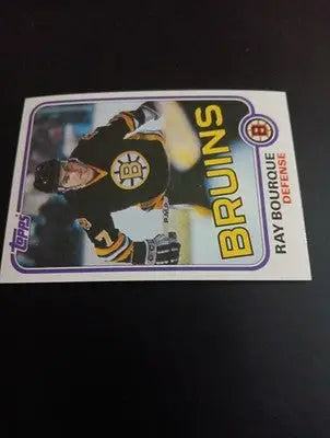 1981-82 Topps - Ray Bourque #5. Boston Bruins. EX-NRMT+ - Hockey Card Single