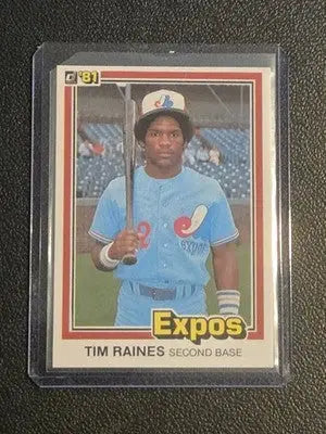 1981 Donruss #538 Tim Raines - Baseball Card Single