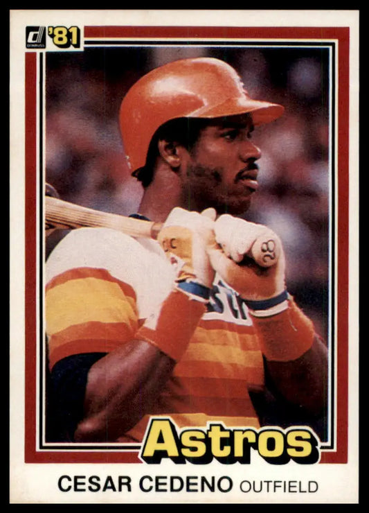 1981 Donruss Cesar Cedeno 263 Houston Astros NM - Baseball Card Single