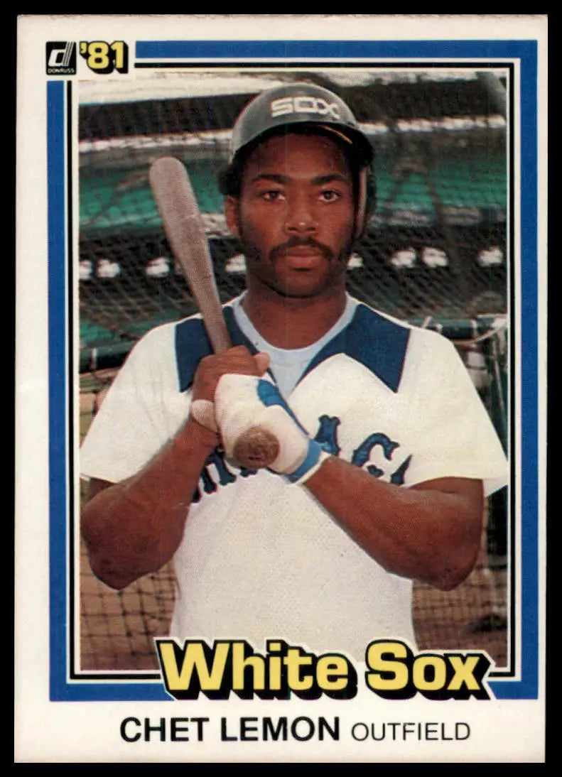 1981 Donruss Chet Lemon 281 Chicago White Sox NM - Baseball Card Single
