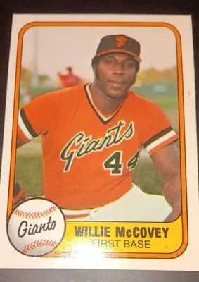 1981 Fleer - Willie McCovey #434. San Francisco Giants. NRMT+ - Baseball Card Single
