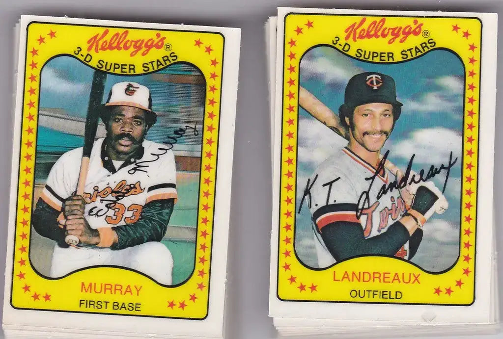 1981 Kellogg’s Superstars Baseball Cards Complete set of 66 - Baseball Card Single