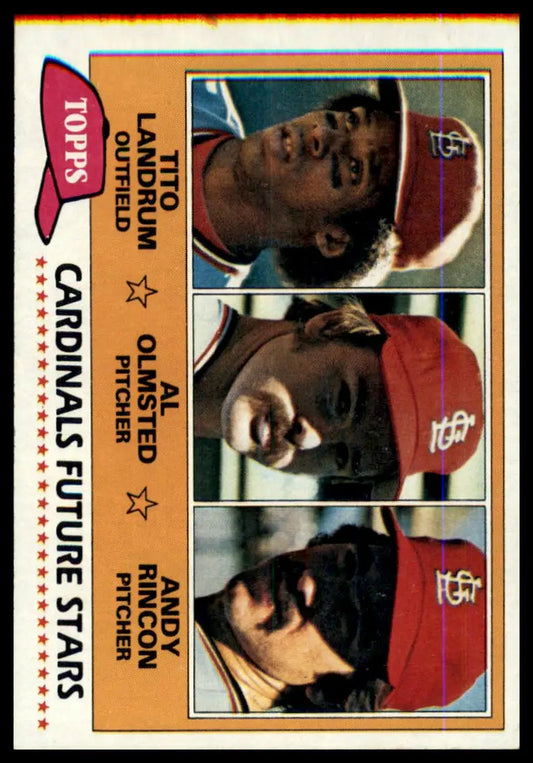 1981 Topps #1-250 Complete Your Set You Pick Choose Baseball MLB Sports MT/EX - 244 Cardinals Future Stars (Tito
