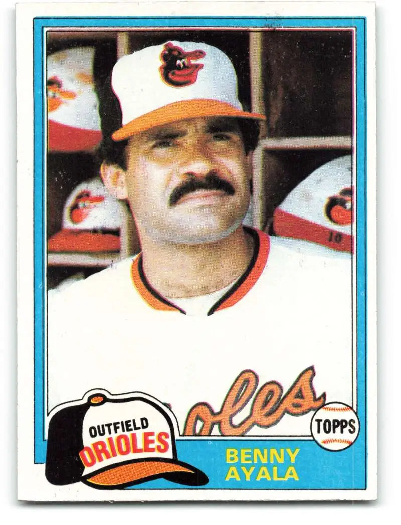 1981 Topps #101 Benny Ayala EX Excellent Baltimore Orioles Baseball Card - Baseball Card Single