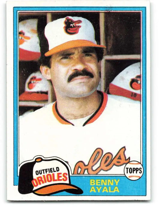 1981 Topps #101 Benny Ayala EX Excellent Baltimore Orioles Baseball Card - Baseball Card Single