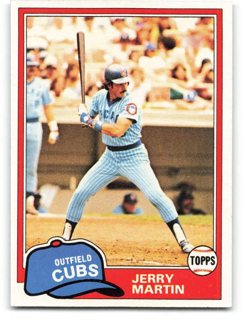 1981 Topps #103 Jerry Martin EX Excellent Chicago Cubs Baseball Card - Baseball Card Single