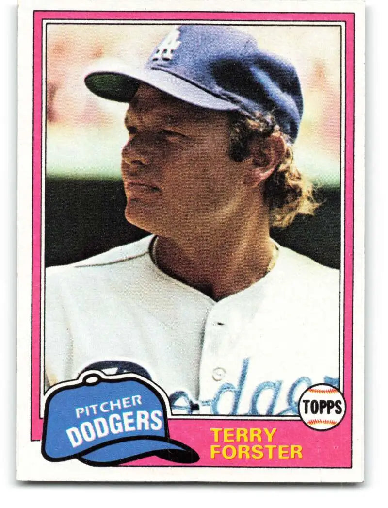 1981 Topps #104 Terry Forster EX Excellent Los Angeles Dodgers Baseball Card - Baseball Card Single