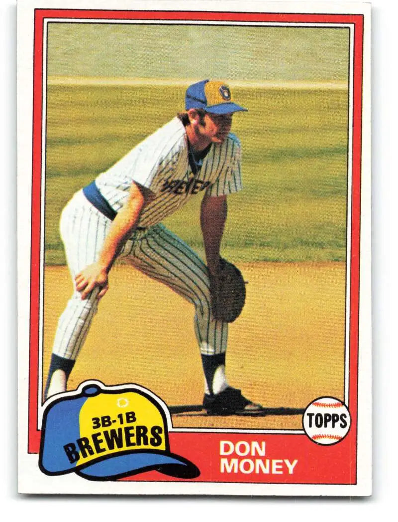 1981 Topps #106 Don Money EX Excellent Milwaukee Brewers Baseball Card - Baseball Card Single