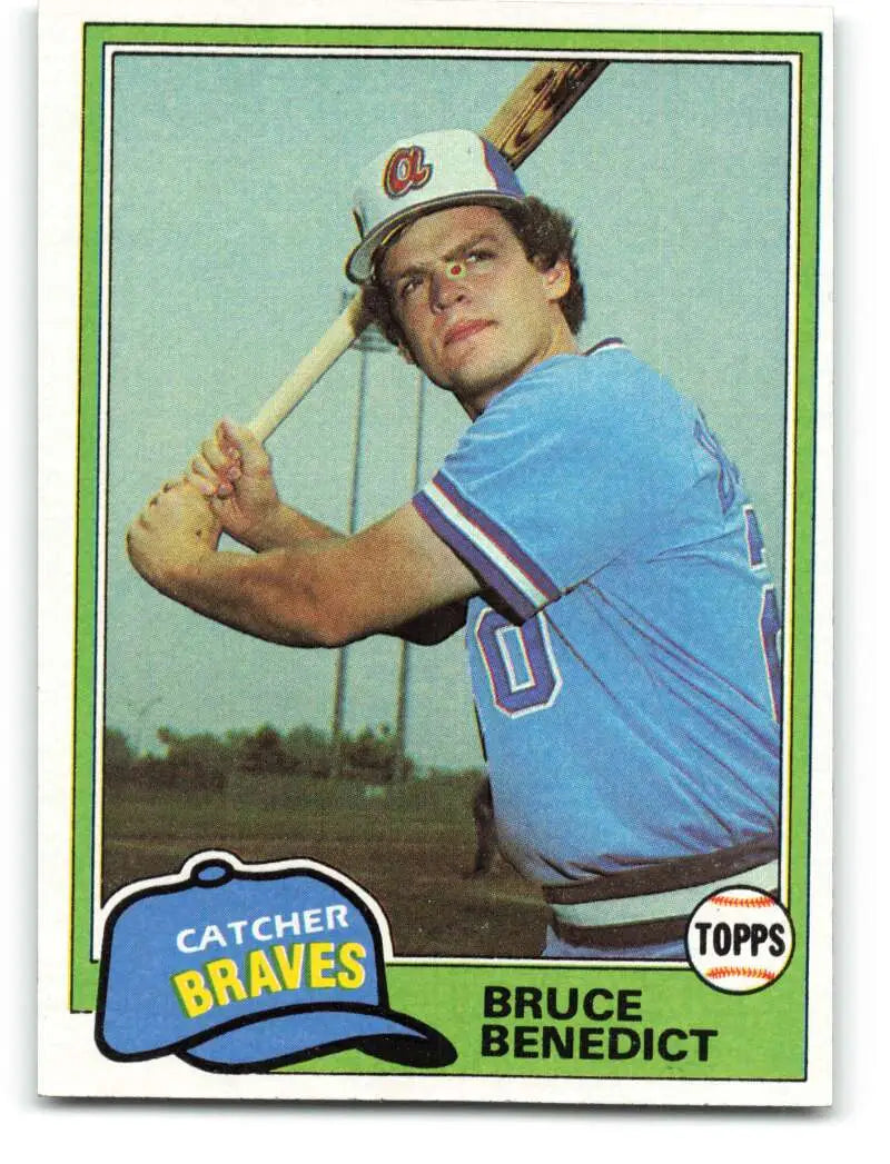 1981 Topps #108 Bruce Benedict EX Excellent Atlanta Braves Baseball Card - Baseball Card Single