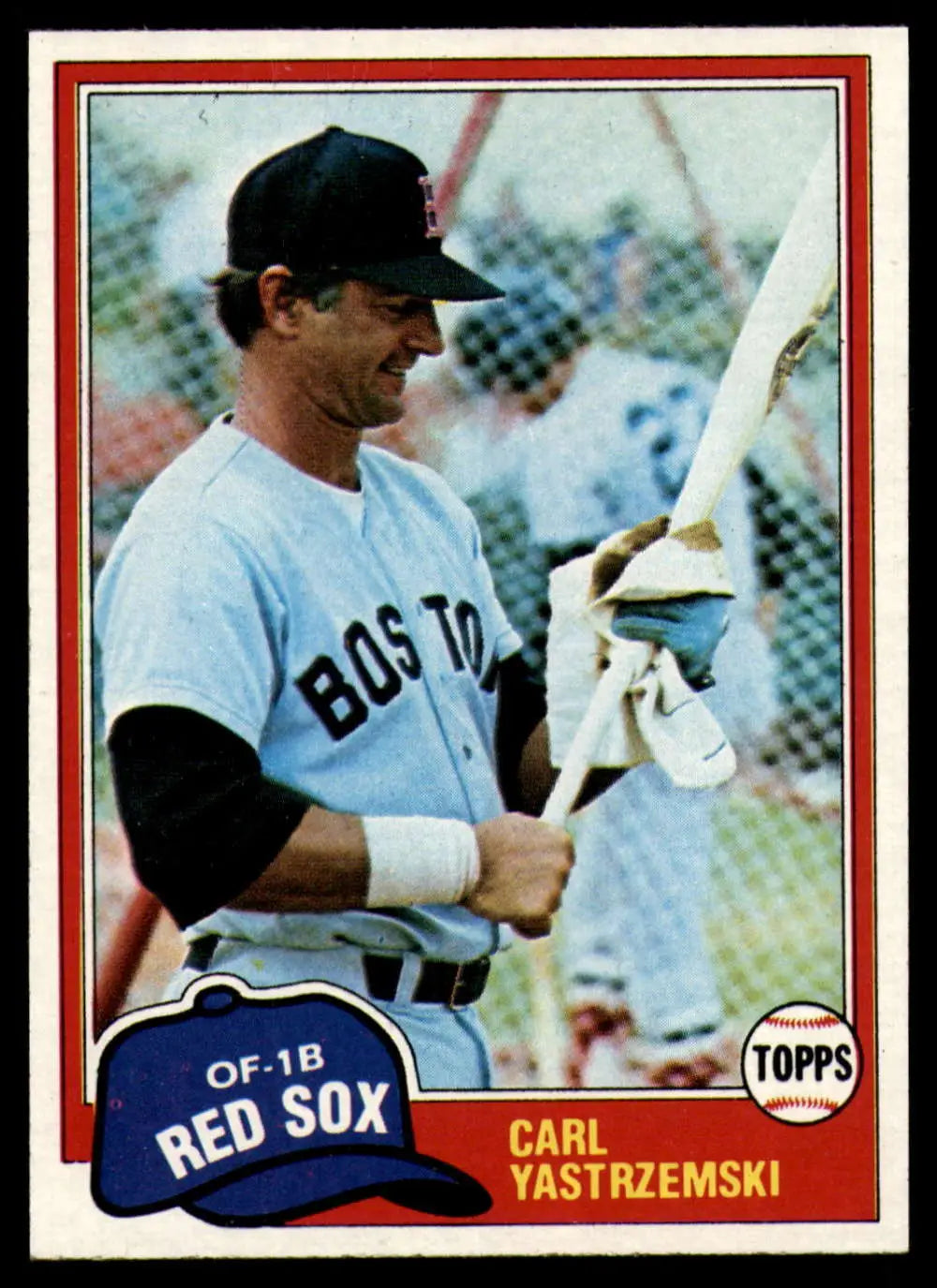 1981 Topps #110 Carl Yastrzemski EX Excellent Boston Red Sox Baseball Card - Baseball Card Single
