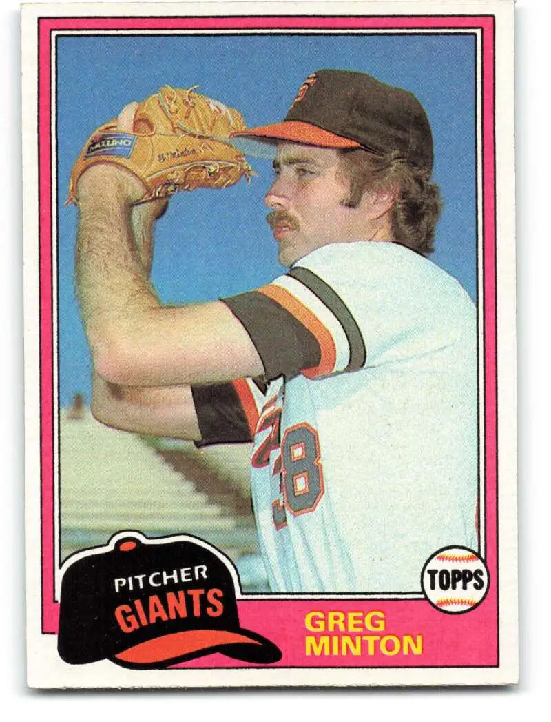 1981 Topps #111 Greg Minton EX Excellent San Francisco Giants Baseball Card - Baseball Card Single