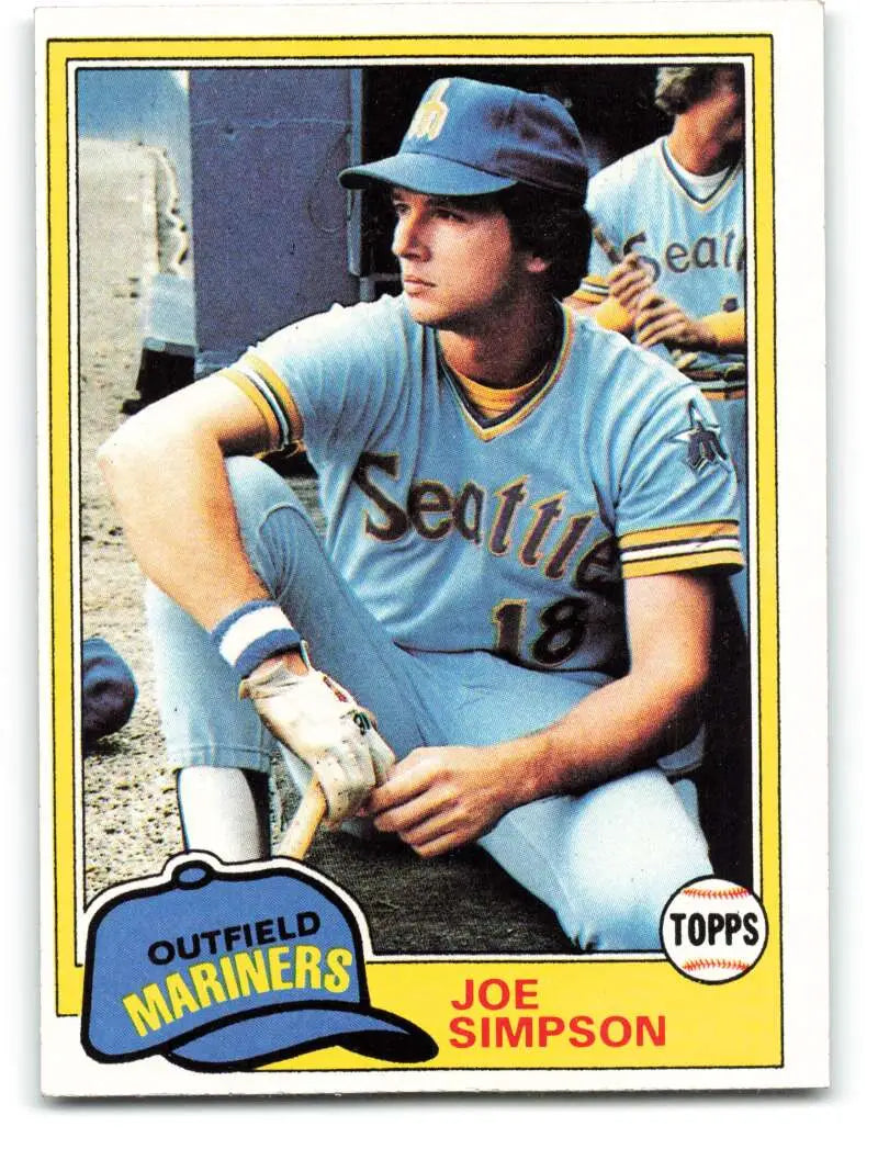 1981 Topps #116 Joe Simpson EX Excellent Seattle Mariners Baseball Card - Baseball Card Single
