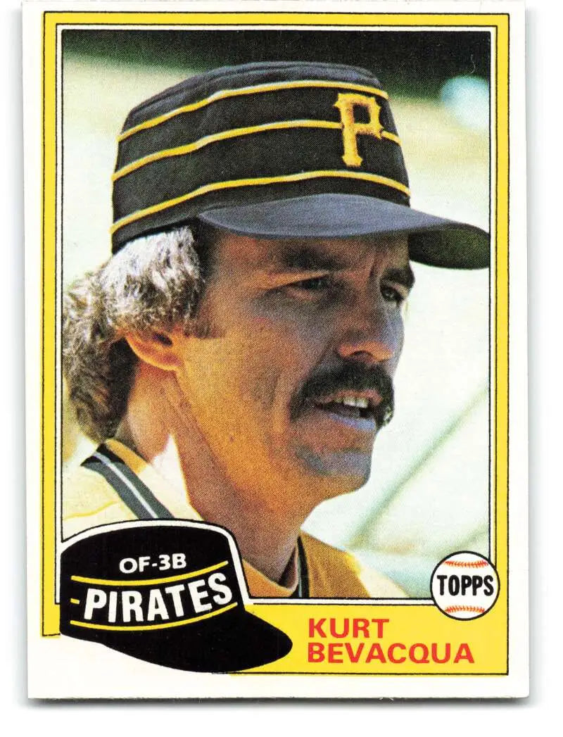 1981 Topps #118 Kurt Bevacqua EX Excellent Pittsburgh Pirates Baseball Card - Baseball Card Single