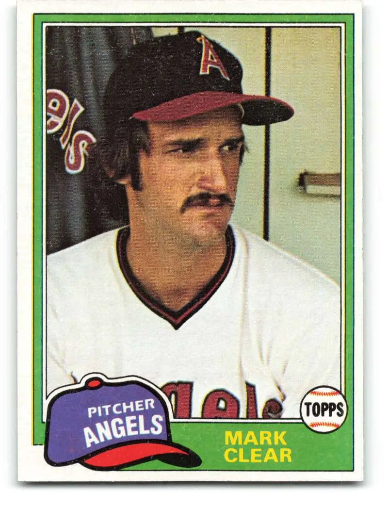 1981 Topps #12 Mark Clear EX Excellent California Angels Baseball Card - Baseball Card Single