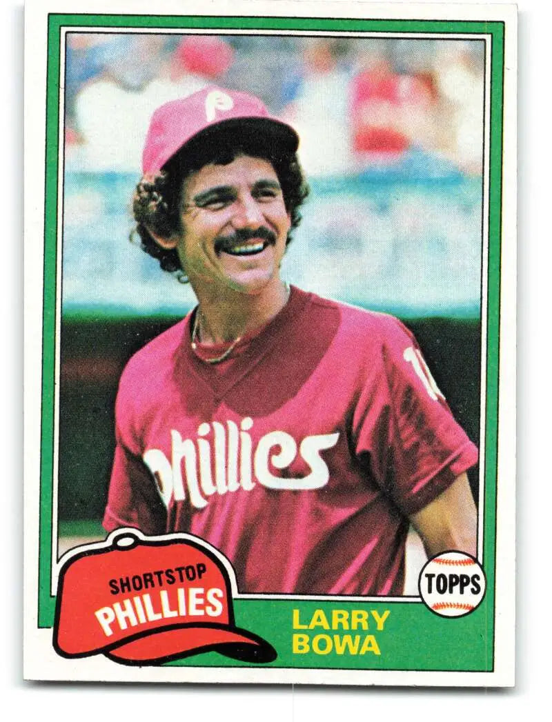 1981 Topps #120 Larry Bowa EX Excellent Philadelphia Phillies Baseball Card - Baseball Card Single