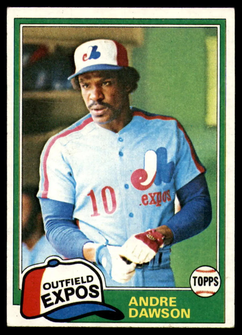1981 Topps #125 Andre Dawson EX Excellent Montreal Expos Baseball Card - Baseball Card Single