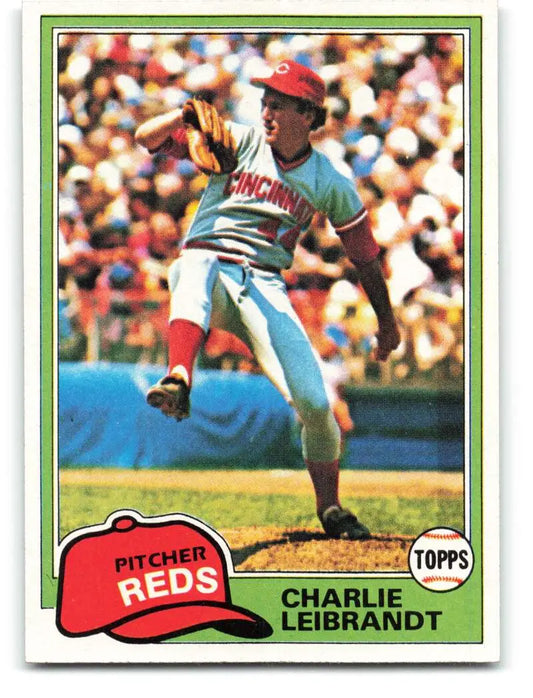 1981 Topps #126 Charlie Leibrandt EX Excellent RC Rookie Cincinnati Reds Baseball Card - Baseball Card Single