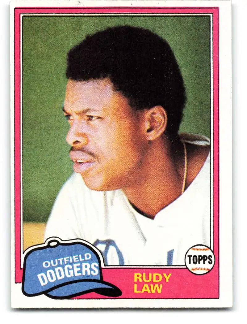 1981 Topps #127 Rudy Law EX Excellent Los Angeles Dodgers Baseball Card - Baseball Card Single