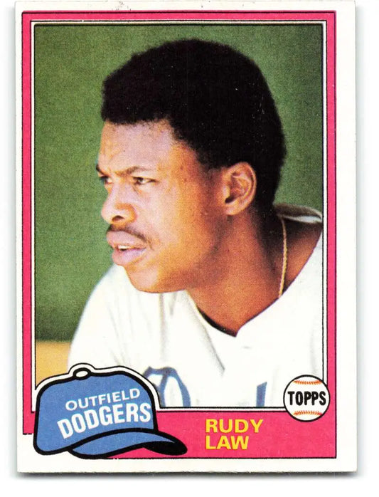 1981 Topps #127 Rudy Law EX Excellent Los Angeles Dodgers Baseball Card - Baseball Card Single