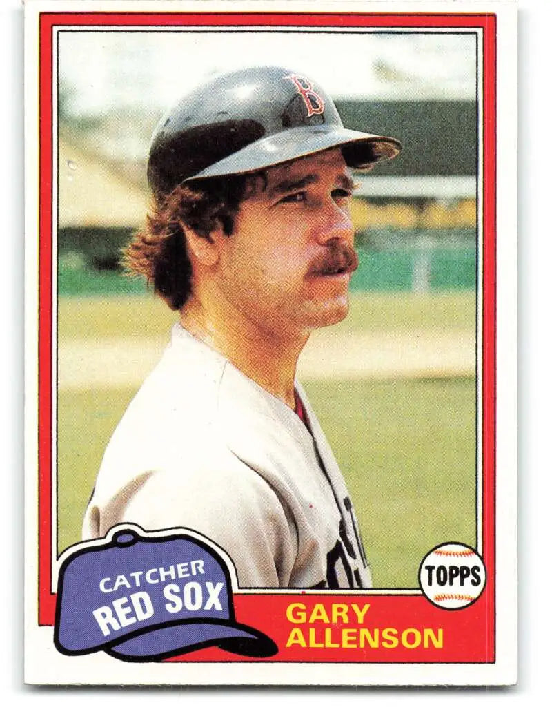 1981 Topps #128 Gary Allenson EX Excellent Boston Red Sox Baseball Card - Baseball Card Single