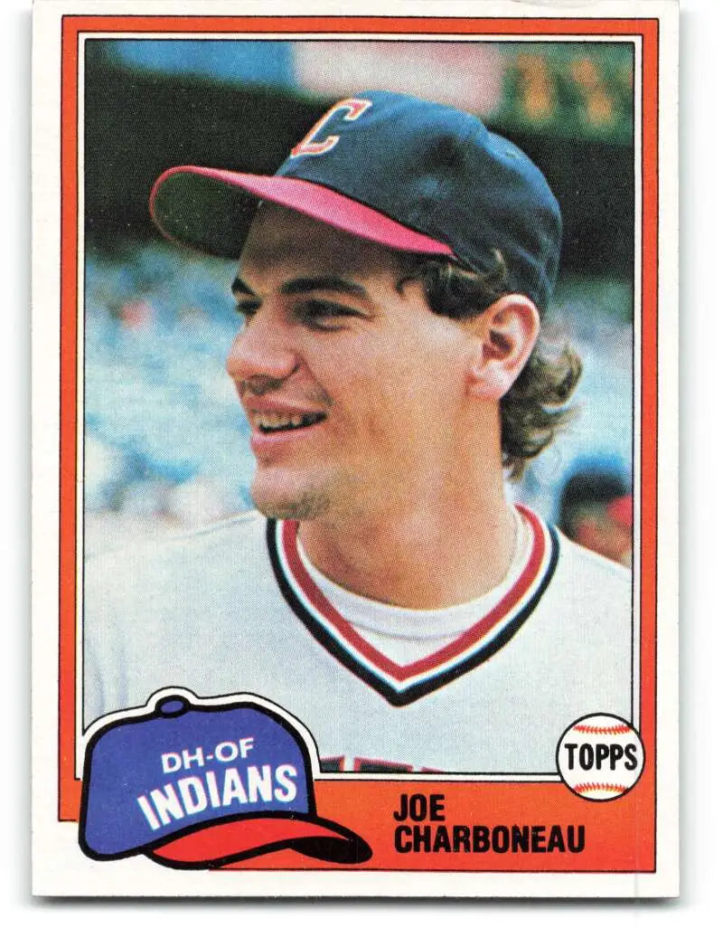 1981 Topps #13 Joe Charboneau EX Excellent RC Rookie Cleveland Indians Baseball Card - Baseball Card Single