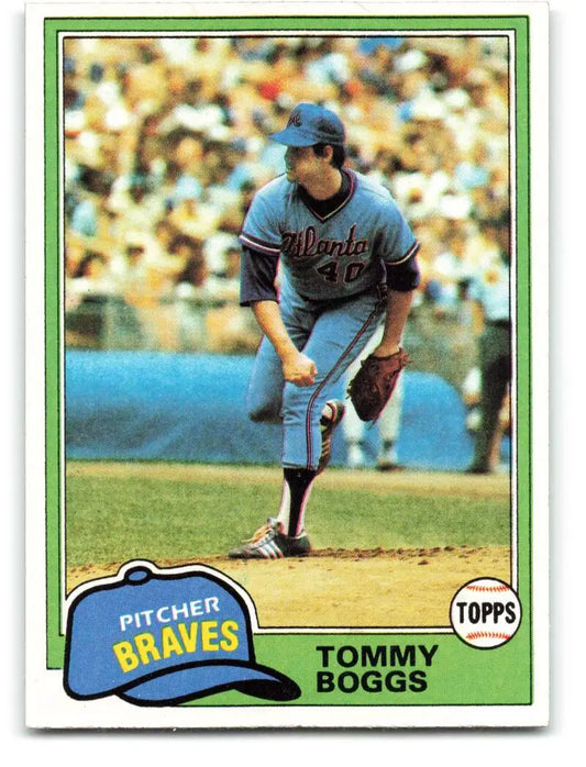 1981 Topps #132 Tommy Boggs EX Excellent Atlanta Braves Baseball Card - Baseball Card Single