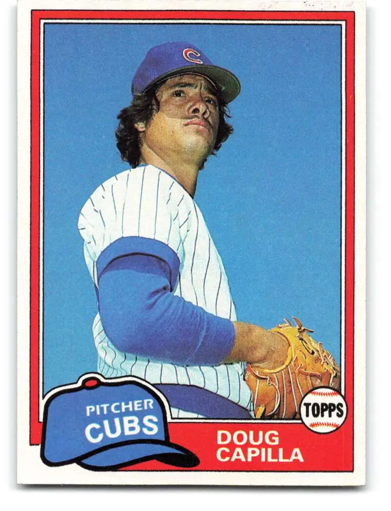 1981 Topps #136 Doug Capilla EX Excellent Chicago Cubs Baseball Card - Baseball Card Single