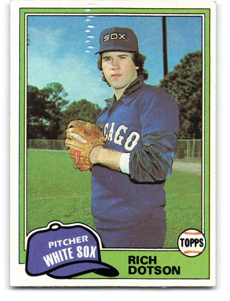 1981 Topps #138 Richard Dotson EX Excellent RC Rookie Chicago White Sox Baseball Card - Baseball Card Single
