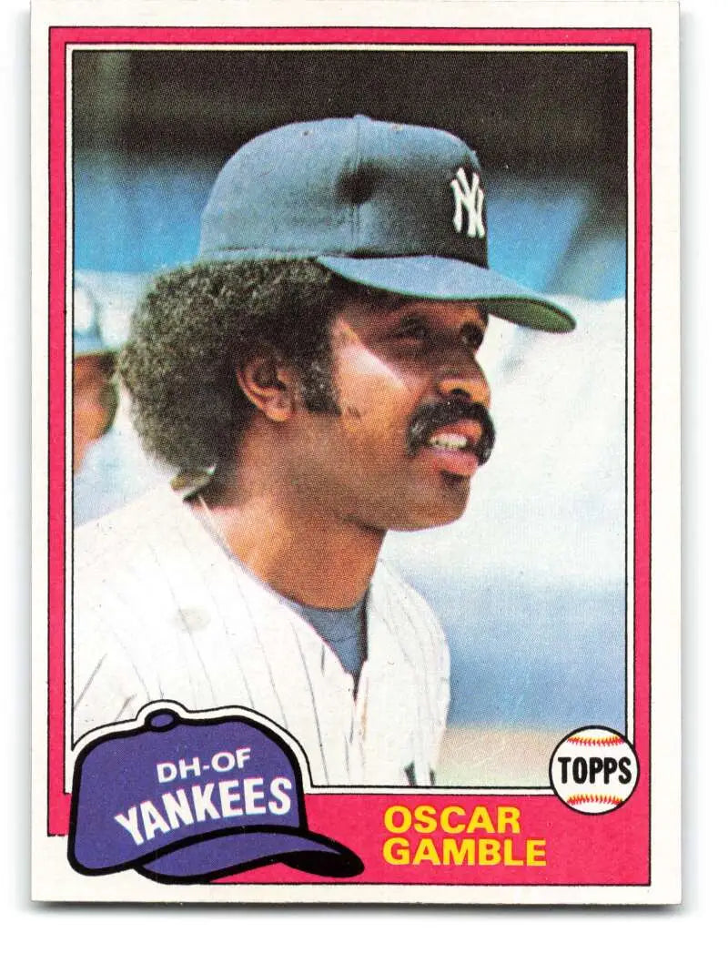 1981 Topps #139 Oscar Gamble EX Excellent New York Yankees Baseball Card - Baseball Card Single