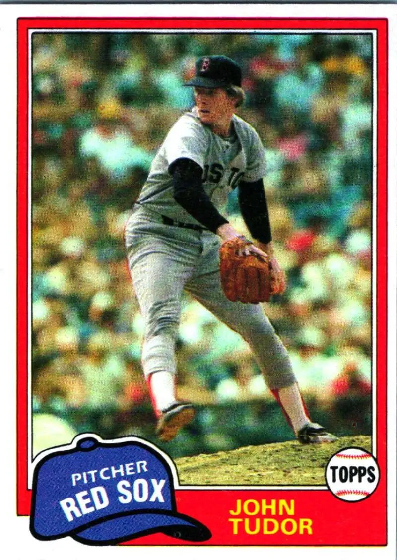 1981 Topps #14 John Tudor EX Excellent RC Rookie Boston Red Sox Baseball Card - Baseball Card Single