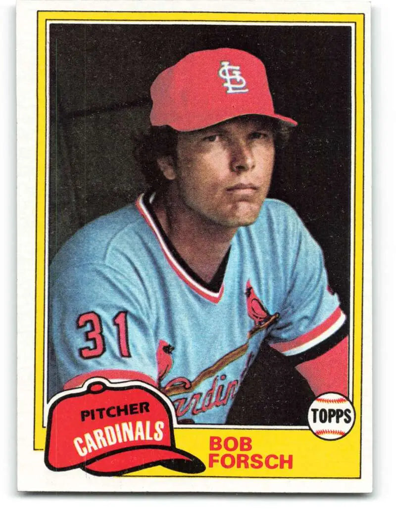 1981 Topps #140 Bob Forsch EX Excellent St. Louis Cardinals Baseball Card - Baseball Card Single
