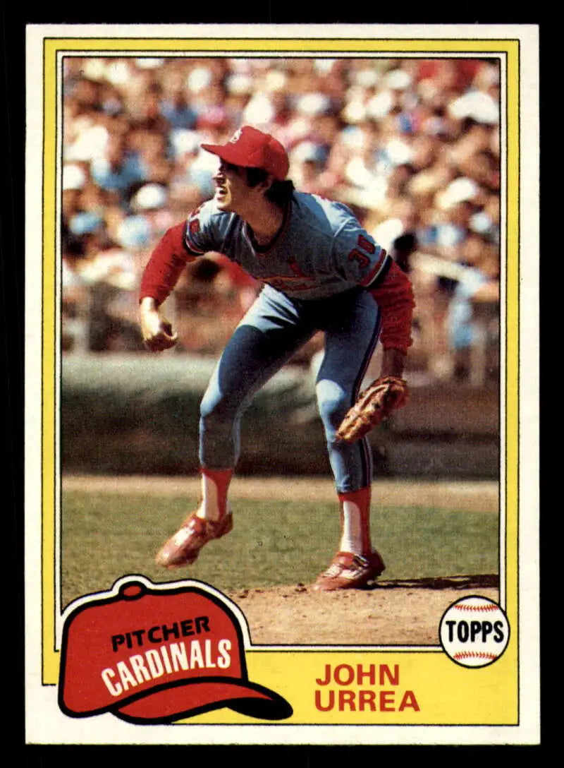 1981 Topps #152 John Urrea EX Excellent St. Louis Cardinals Baseball Card - Baseball Card Single