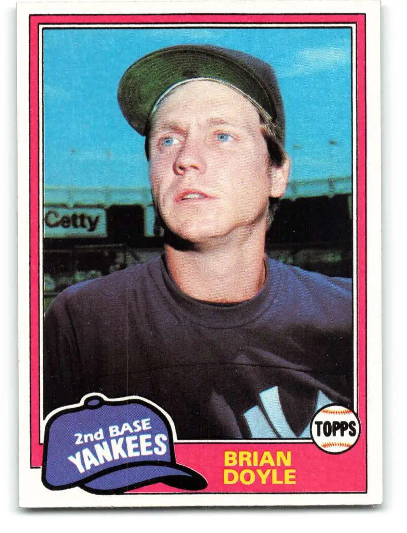 1981 Topps #159 Brian Doyle EX Excellent New York Yankees Baseball Card - Baseball Card Single