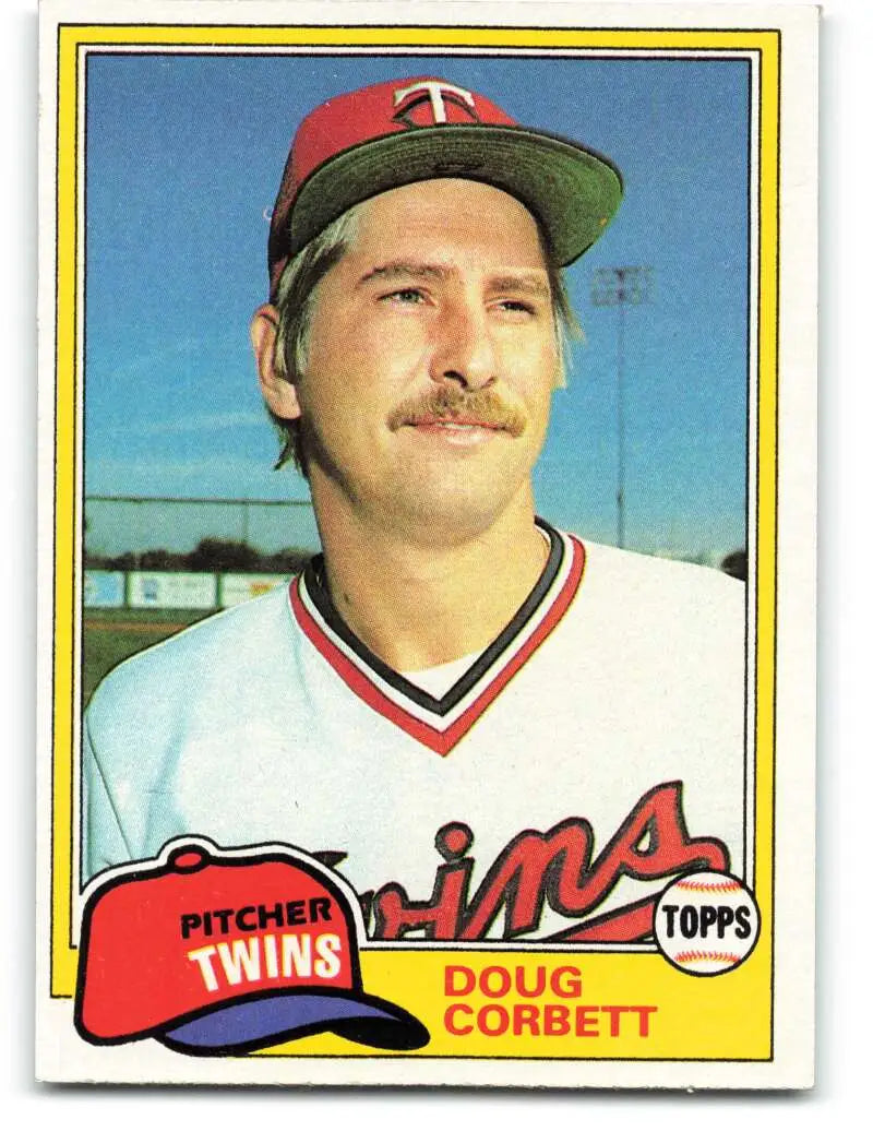 1981 Topps #162 Doug Corbett EX Excellent RC Rookie Minnesota Twins Baseball Card - Baseball Card Single
