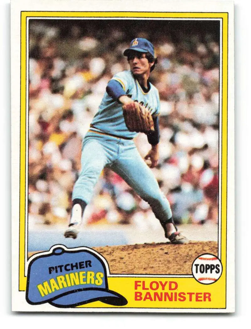 1981 Topps #166 Floyd Bannister EX Excellent Seattle Mariners Baseball Card - Baseball Card Single