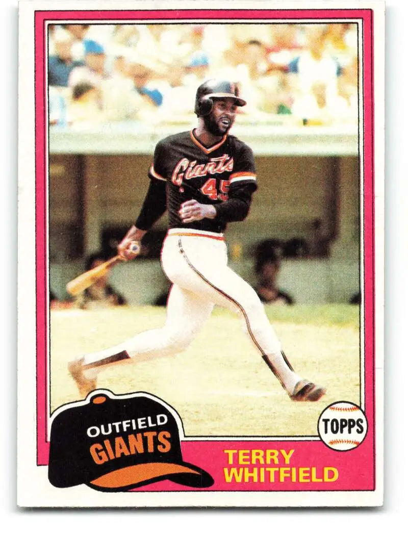1981 Topps #167 Terry Whitfield EX Excellent San Francisco Giants Baseball Card - Baseball Card Single