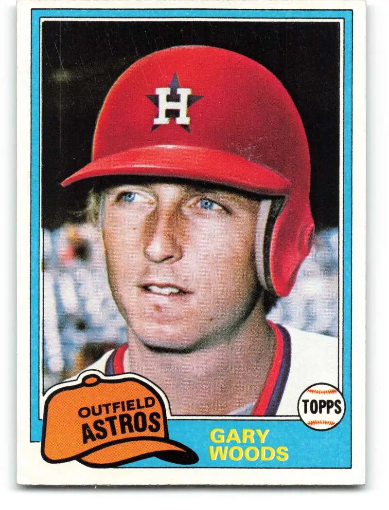 1981 Topps #172 Gary Woods EX Excellent Houston Astros Baseball Card - Baseball Card Single