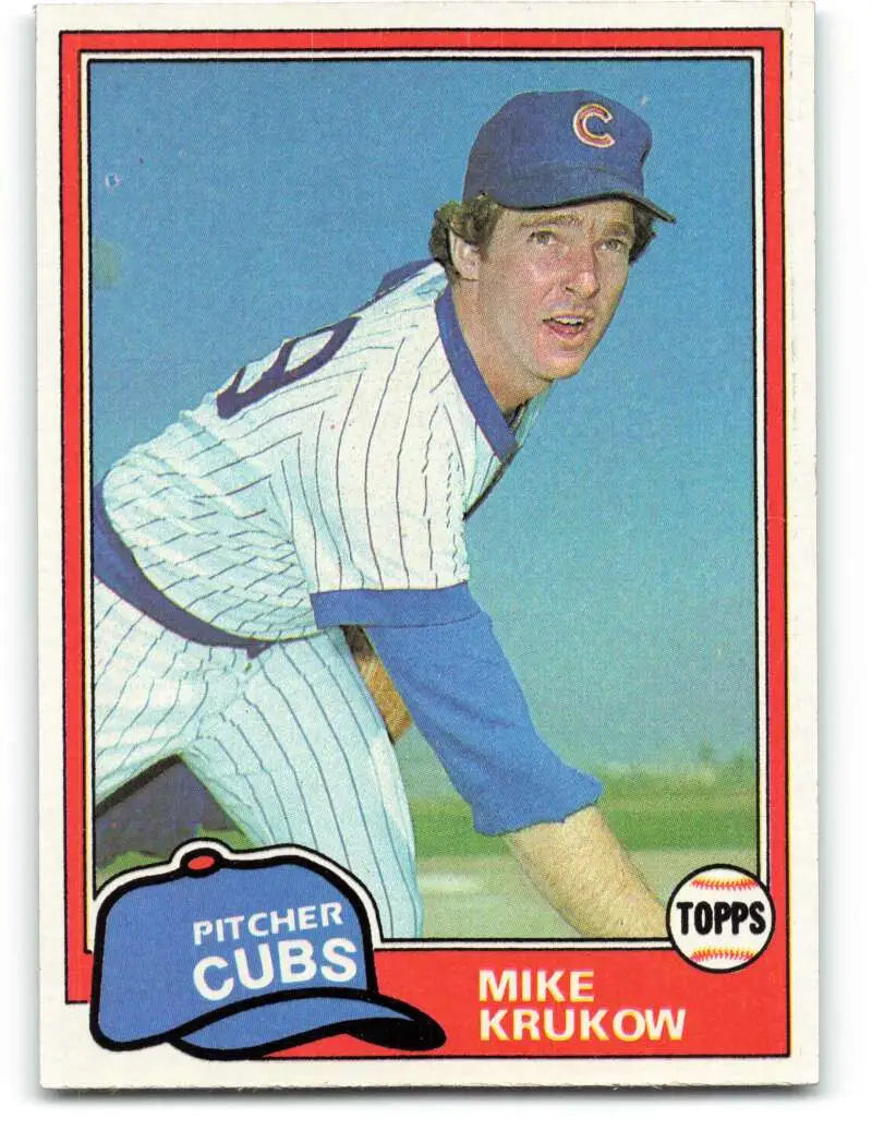 1981 Topps #176 Mike Krukow EX Excellent Chicago Cubs Baseball Card - Baseball Card Single