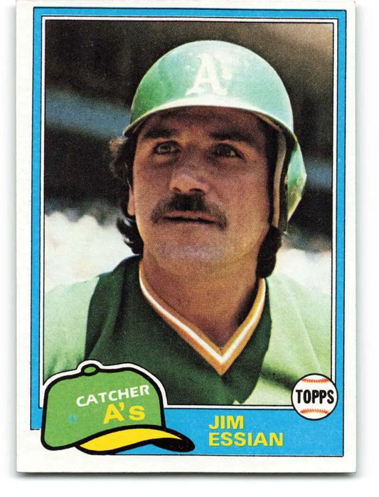 1981 Topps #178 Jim Essian EX Excellent Oakland Athletics Baseball Card - Baseball Card Single