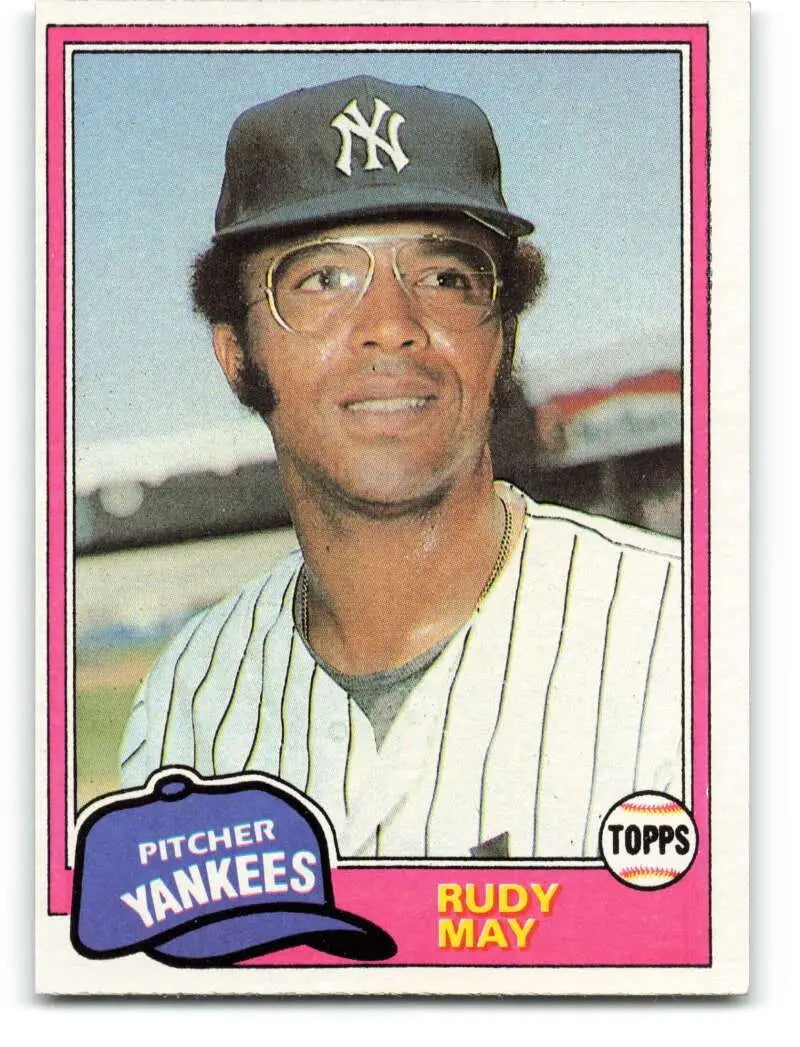 1981 Topps #179 Rudy May EX Excellent New York Yankees Baseball Card