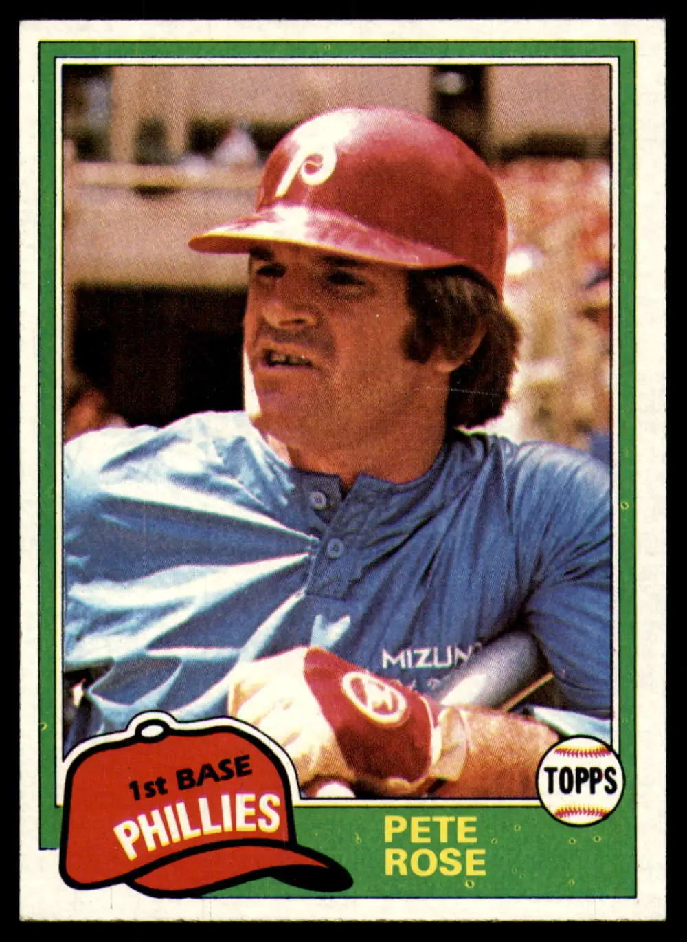 1981 Topps #180 Pete Rose EX Excellent Philadelphia Phillies Baseball Card - Baseball Card Single