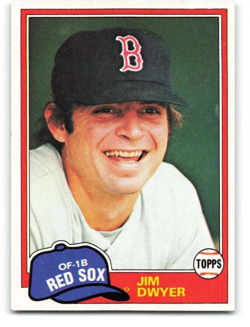 1981 Topps #184 Jim Dwyer EX Excellent Boston Red Sox Baseball Card - Baseball Card Single